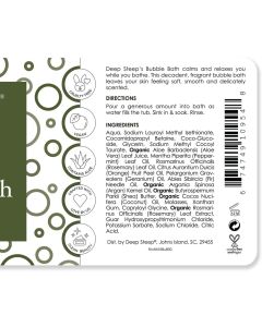Deep Steep Premium Beauty Rosemary Mint Vegan Bubble Bath 10 Oz