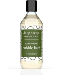 Deep Steep Premium Beauty Rosemary Mint Vegan Bubble Bath 10 Oz