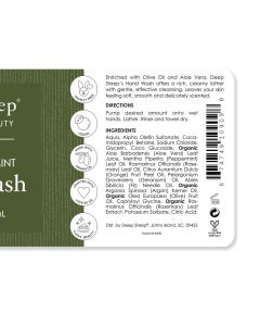 Deep Steep Premium Beauty Rosemary Mint Vegan Liquid Hand Wash