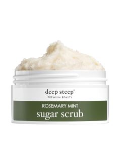 Deep Steep Premium Beauty Rosemary Mint Vegan Sugar Scrub 8 Oz