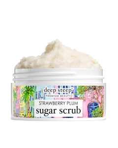 Deep Steep Premium Beauty Strawberry Plum Sugar Scrub 8 Oz Rainbow Row