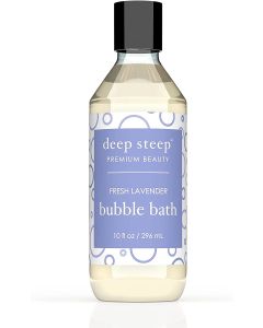 Deep Steep Premium Beauty Vegan Bubble Bath Fresh Lavender 10 Oz