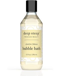 Deep Steep Premium Beauty Vegan Lemon Cream Bubble Bath 10 Oz