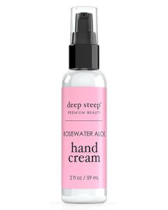 Deep Steep Premium Beauty Vegan Rosewater Aloe Hand Cream 2 Oz