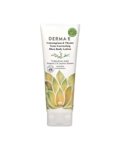 Derma E Lemongrass Thyme Tone Correcting Shea Body Lotion 8 Oz
