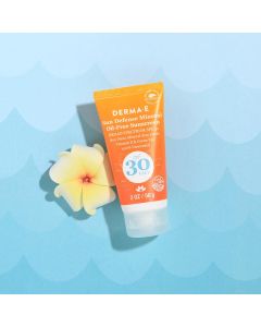 Derma E Sun Defense 30 SPF Fragrance Free Sunscreen Vegan