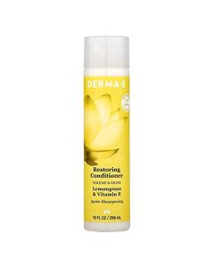 Derma E Vegan Restoring Conditioner 10 Oz Volume Shine Lemongrass