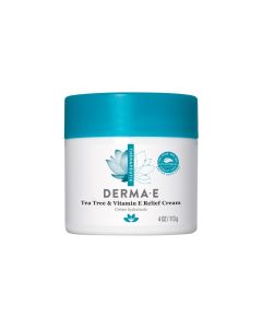 Derma E Vegan Tea Tree and Vitamin E Relief Cream 4 Oz Cruelty Free - supplemynts.com