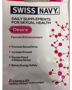 Desire Female Enhancement 2 Capsules Swiss Navy - supplemynts.com