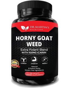 Dr. Martin's Horny Goat Weed Extra Potent Blend 100mg Icariin 60 Caps - supplemynts.com