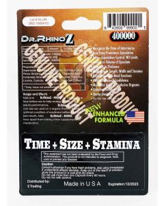 Dr Rhino Z 400000 Male Sexual Performance Enhancement Pill - supplemynts.com