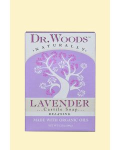 Dr. Woods Exfoliating Lavender Relaxing Bar Soap 5.25 Oz Shea Butter