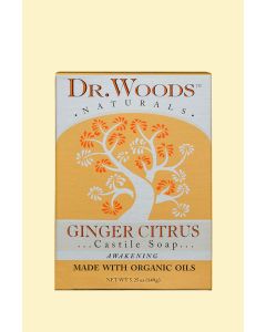 Dr. Woods Moisturizing Ginger Citrus Bar Soap 5.25 Oz Organic Oils - supplemynts.com