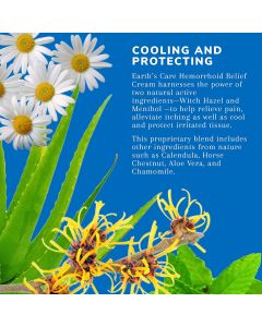 Earth&#039;s Care Hemorrhoid Relief Cream 1 Oz Witch Hazel No Parabens