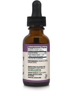 Elderberry Liquid Drops Immunity Support Gluten Free BareOrganics 1oz