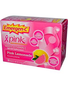 Emergen-C Health Energy Booster Pink Lemonade 30 Packets 9.9 Oz - supplemynts.com