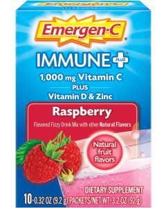 Emergen-C Immune Plus 1000mg Vitamin C Powder Mix 10 Cnt 0.33 Oz - supplemynts.com