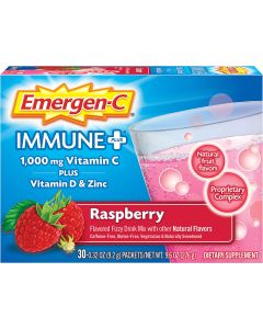 Emergen-C Immune Plus 1000mg Vitamin C Powder Mix 30 Cnt 0.33 Oz - supplemynts.com