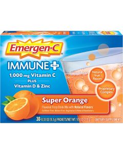 Emergen-C Immune Plus 1000mg Vitamin C Powder Mix 30 Cnt 0.33 Oz - supplemynts.com