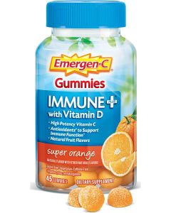 Emergen-C Immune Plus Gummies Orange Flavor Vitamin D 45 Cnt - supplemynts.com