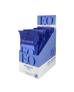 EO Resealable Hand Sanitizer Wipes Lavender 6 Pack Biodegradable