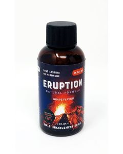 Eruption 35000mg Male Enhancement Grape Flavor Drink 2 Fl Oz Shot - supplemynts.com