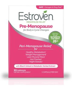 Estroven Pre Menopause Relief For Body Cycle Changes Herbal 30 Caps - supplemynts.com