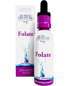 Folate Drops 120 Doses Metabolic Health Support Buried Treasure