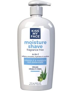 Fragrance Free 11 Oz Moisture Shave Cream 4 In 1 Vegan Kiss My Face