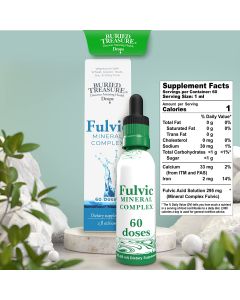 Fulvic Minerals Complex Drops 60 Doses Immune Support Buried Treasure - supplemynts.com