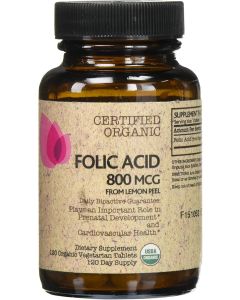 Futurebiotics Certified Organic Folic Acid 800mcg 120 Tablets