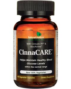 Futurebiotics CinnaCARE 60 Veggie Capsules Healthy Glucose Levels