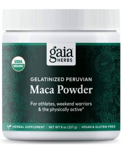 Gaia Herbs Gelatinized Peruvian Maca Powder 8 Ounce Herbal Supplement - supplemynts.com
