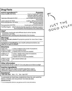 Genexa Arnica Pain Organic Pain Relief Formula 100 Chewable Tablets