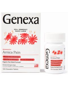 Genexa Arnica Pain Organic Pain Relief Formula 100 Chewable Tablets