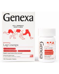 Genexa Leg Cramps Homeopathic 100 Chewable Tablets Grape Flavor
