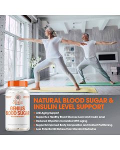 Genius Blood Sugar Support 30 Veggie Caps Beyond Berberine
