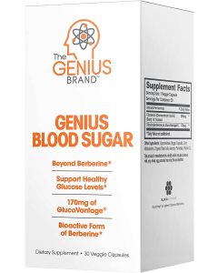 Genius Blood Sugar Support 30 Veggie Caps Beyond Berberine