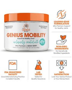 Genius Mobility Natural Joint Support Supplement Powder 4.59 Oz