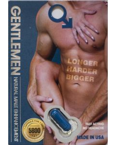 Gentlemen 5800 Natural Male Sexual Enhancement 1 Pill - supplemynts.com