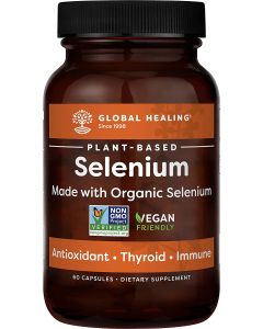 Global Healing Vegan Selenium 60 Capsules Immune Support Supplement - supplemynts.com