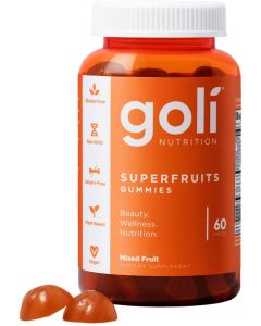 Goli Superfruits 60 Gummies Mixes Fruits Beauty Wellness Supplement