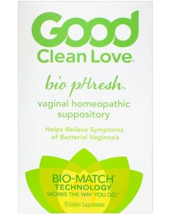 Good Clean Love BiopHresh Vaginal Homeopathic Suppository 10 Capsules