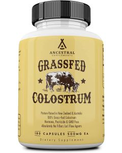Grass Fed Colostrum Supports Immune 180 Pills Ancestral Supplements - supplemynts.com