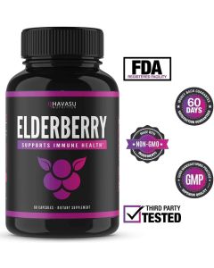 Havasu Immune Health Support Elderberry 60 Taste Free Capsules
