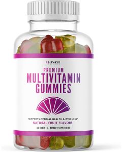 Havasu Premium Multivitamin 60 Vegan Gummies Iron Free Supplement - supplemynts.com