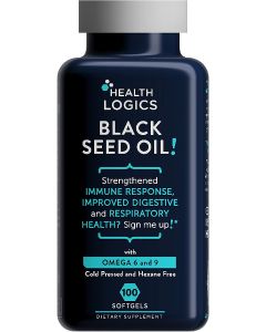 Health Logics Black Seed Oil Cold Pressed Omega 6 9 100 Softgels