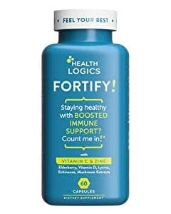 Health Logics Fortify Vitamin C Zinc Immune Support 60 Capsules - supplemynts.com