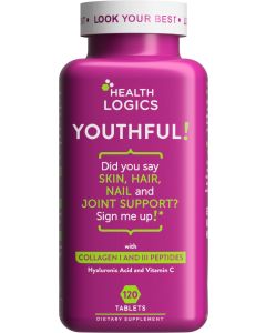 Health Logics Youthful Collagen Peptides III 120 Tablets Anti Aging