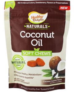Healthy Delights Coconut Oil 30 Soft Chews Healthy Metabolism